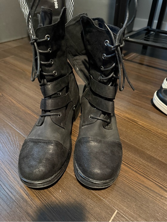 Torrid Curve Shoes - Black Lace-Up Women's Combat Boots